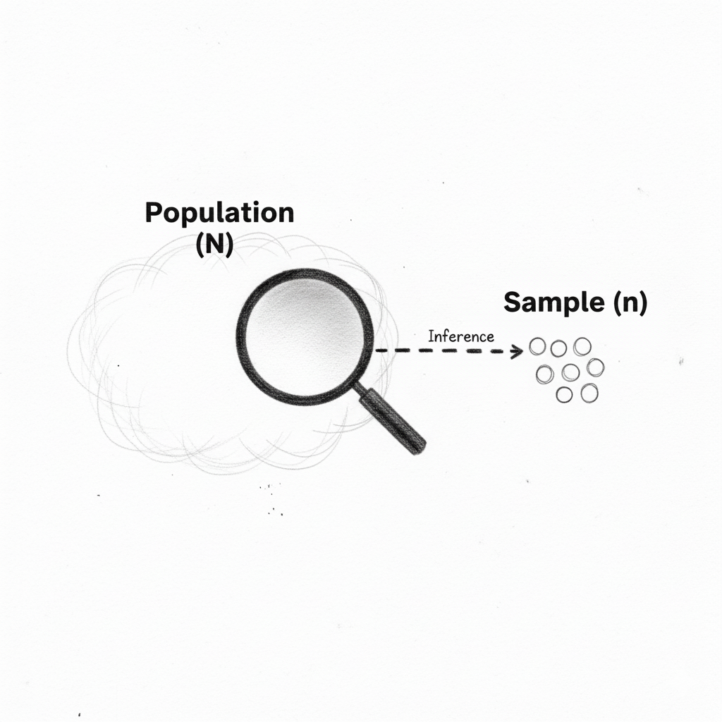 Population vs. Sample Mean: Demystifying the Notation
